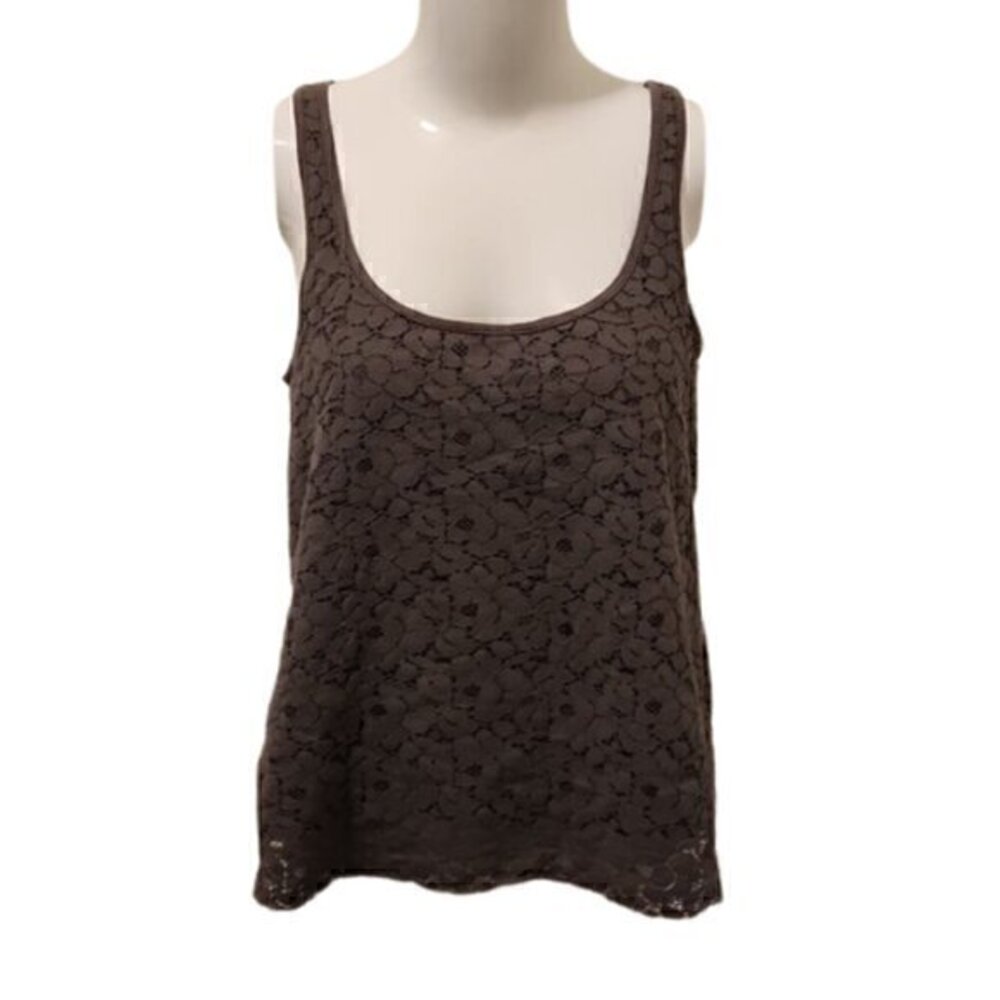 [American Eagle] Scoop Neck Lace 2 Layer Blouse - Size M